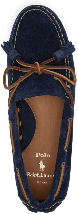 Polo Ralph Lauren Suède moccasins Blauw