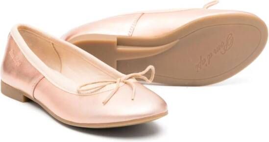 Pom D'api Ballerina's met metallic-effect Oranje