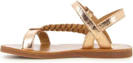Pom D'api Plagette Antik sandalen van leer Goud