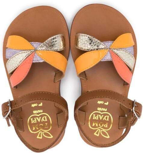 Pom D'api Sandalen met bandjes Bruin