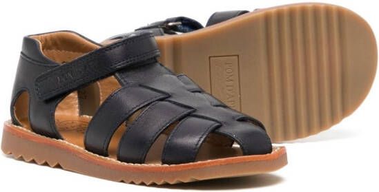 Pom D'api Sandalen met klittenband Blauw