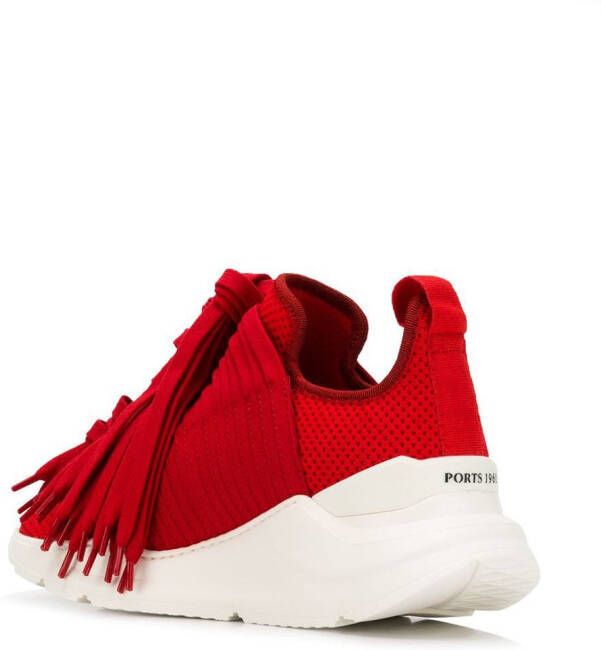 Ports 1961 Lace42 sneakers met franje Rood