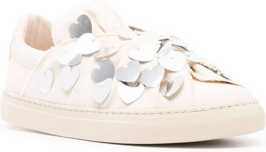 Ports 1961 Sneakers met hart Beige