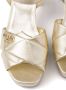Prada 65 mm leren sandalen met plateauzool Goud - Thumbnail 5