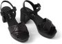 Prada Sandalen met plateauzool 65 mm Zwart - Thumbnail 5