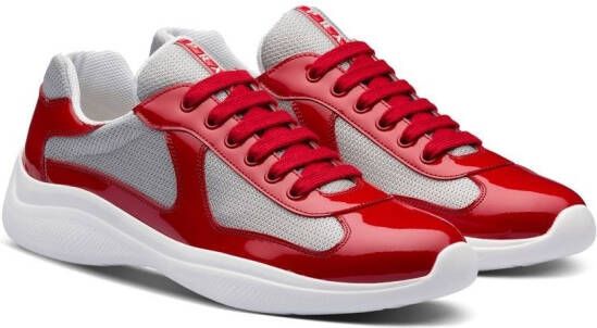 Prada America's Cup low-top sneakers Rood