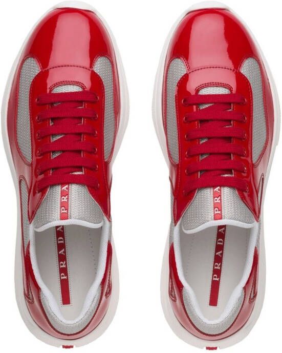 Prada America's Cup low-top sneakers Rood