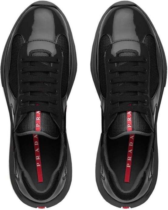 Prada America's Cup low-top sneakers Zwart