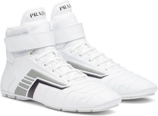 Prada Chukka veterlaarzen Wit