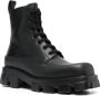 Prada Combat boots met vierkante neus Zwart - Thumbnail 2