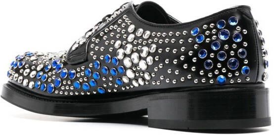 Prada Derby schoenen met kristal Zwart