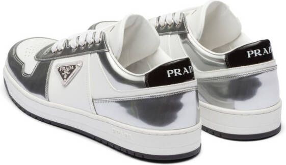 Prada District sneakers met gespiegeld-effect Wit
