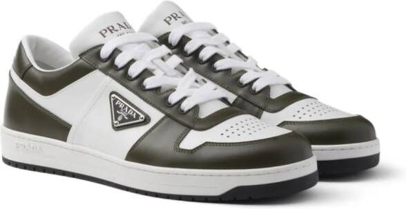 Prada Downtown leren sneakers Wit