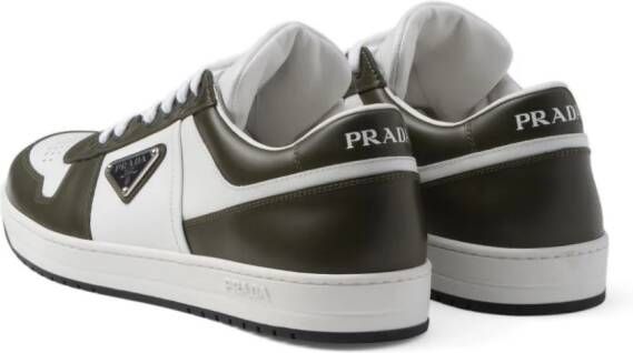 Prada Downtown leren sneakers Wit