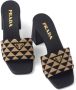 Prada Sandalen met borduurwerk Zwart - Thumbnail 4