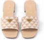 Prada Slippers met logoplakkaat Beige - Thumbnail 4