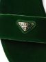 Prada Fluwelen loafers met logo Groen - Thumbnail 5