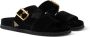 Prada Fluwelen loafers met logo Zwart - Thumbnail 2