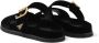 Prada Fluwelen loafers met logo Zwart - Thumbnail 3