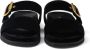 Prada Fluwelen loafers met logo Zwart - Thumbnail 4