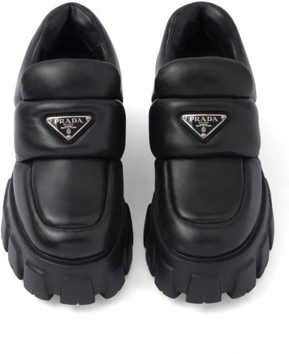 Prada Gewatteerde loafers Zwart