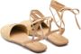 Prada Sandalen met logoplakkaat Beige - Thumbnail 3