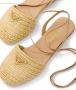 Prada Sandalen met logoplakkaat Beige - Thumbnail 4