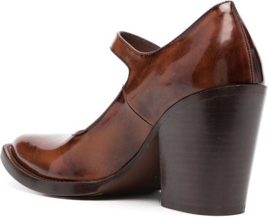 Prada Lakleren pumps Bruin