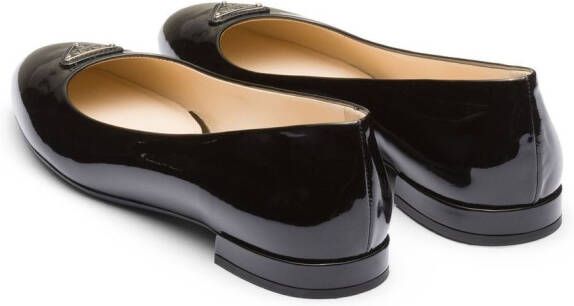 Prada Lakleren pumps Zwart