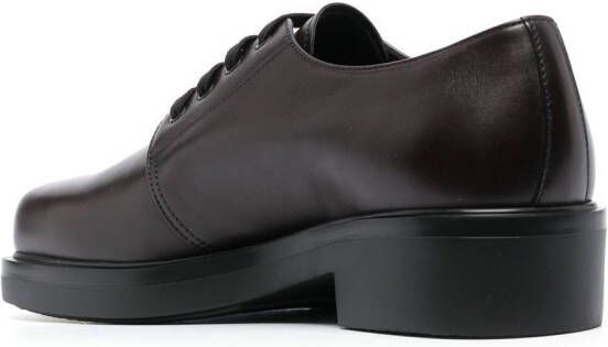 Prada Leren Derby schoenen Rood