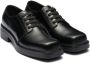 Prada Leren derby schoenen Zwart - Thumbnail 2