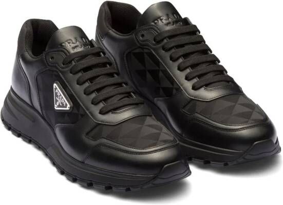 Prada Leren handschoenen Zwart