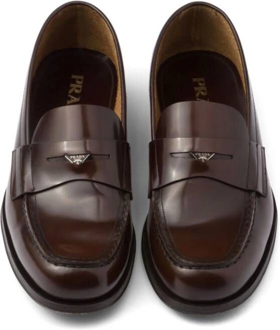 Prada Leren loafers Bruin