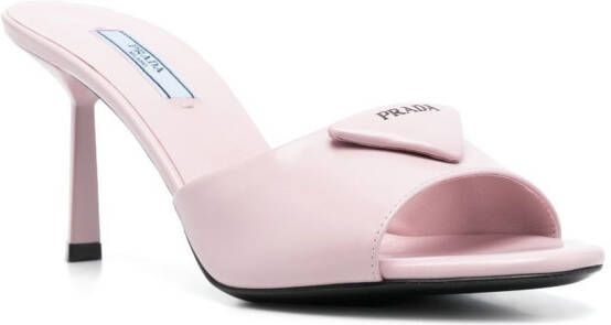 Prada Leren muiltjes Roze