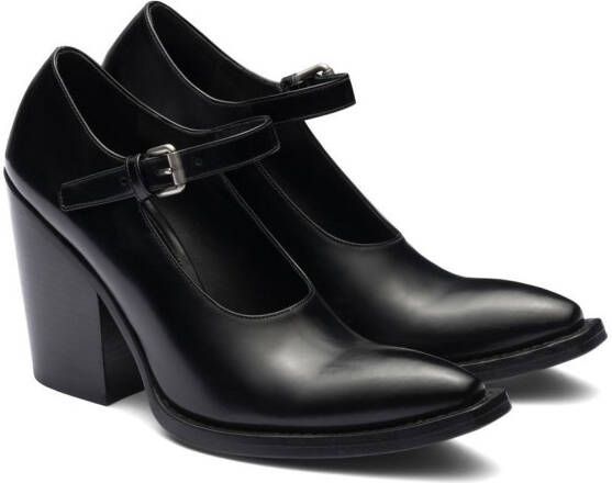 Prada Leren pumps Zwart