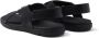 Prada Leren sandalen met gekruiste bandjes Zwart - Thumbnail 3