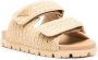 Prada Leren sandalen met logo Beige - Thumbnail 2