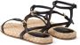 Prada Leren sandalen met logo Zwart - Thumbnail 3