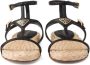 Prada Leren sandalen met logo Zwart - Thumbnail 5