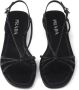 Prada Leren sandalen Zwart - Thumbnail 4