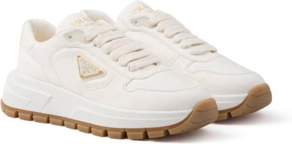 Prada Leren sneakers Wit