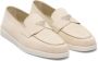 Prada Suède loafers met logoplakkaat en email Beige - Thumbnail 2