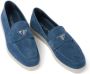 Prada Loafers met logo Blauw - Thumbnail 4