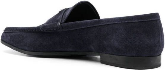 Prada Loafers met logoplakkaat Blauw