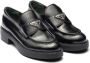 Prada Leren sneakers Zwart - Thumbnail 2