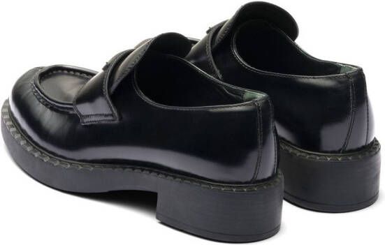 Prada Leren sneakers Zwart