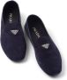Prada Loafers met logoplakkaat Blauw - Thumbnail 4