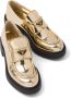 Prada Metallic loafers Goud - Thumbnail 4