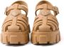 Prada Monolith 55mm sandalen met plateauzool Beige - Thumbnail 5