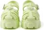 Prada Monolith 55mm sandalen met plateauzool Groen - Thumbnail 5